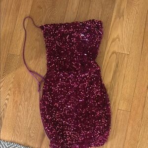 Red/ Maroon Sparkly Dress